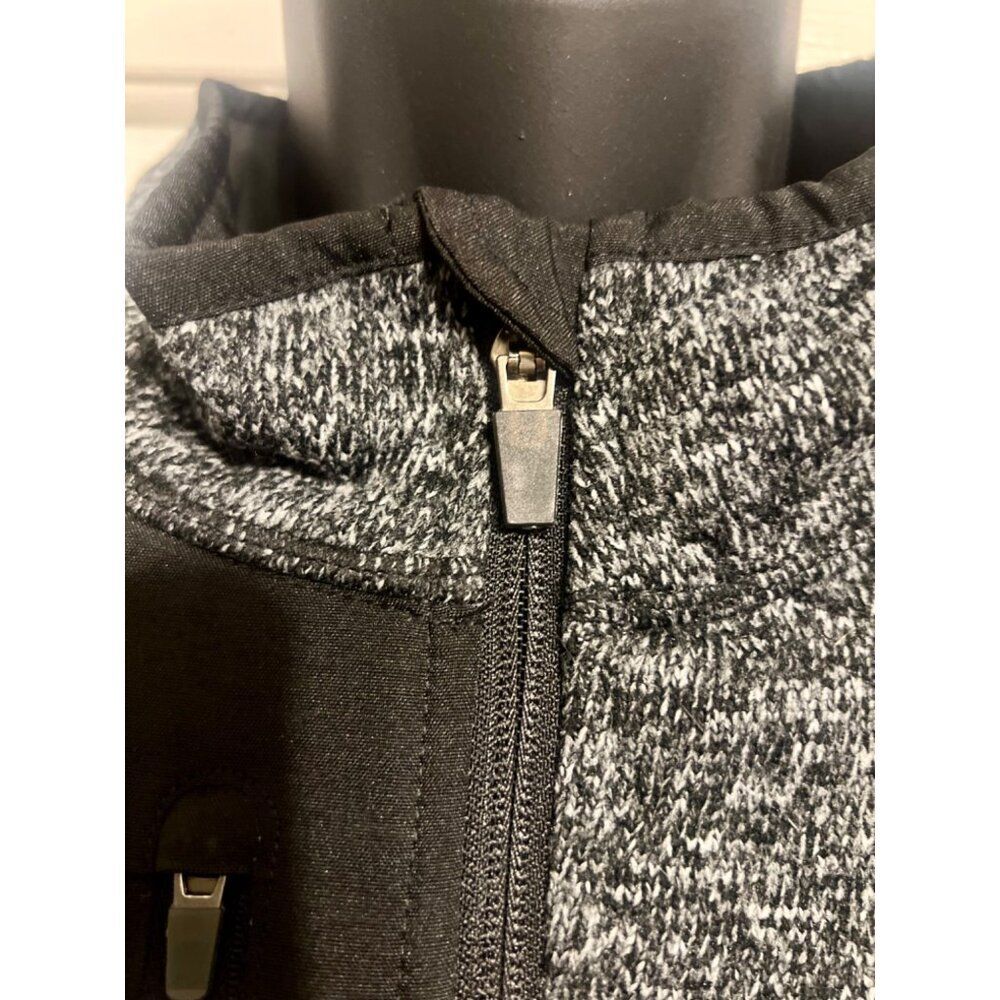MLS Charlotte FC Soccer Antigua Heathered Black Full Zip Closure Jacket Sz 2X - Picture 5 of 9